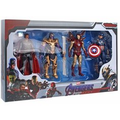Шарнирная экшн фигурка Супергероя. ZD Toys. Набор 4 в 1 (Высота 17 см). Серия "Мстители. Война бесконечности" (Avengers. Infinity War)