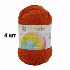 Пряжа Пехорка Детская новинка Терракот (31) 4 мотка 50 г/200 м (100% акрил)