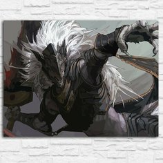 Картина по номерам на холсте игра Elden Ring (Маликет, PS, PC, SWITCH, XBOX) - 12635 Г 30x40 Бруталити