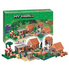 Конструктор Майнкрафт 7606 (10531) Большая деревня, 1658 деталей CH Toys