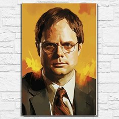 Картина по номерам на холсте сериал Офис (Дуайт Шрут) - 12617 В 60x40 Бруталити