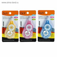 Корректор-лента 10 м х 5 мм, блистер, европодвес, корпус микс Россия