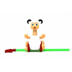 Детская игрушка каталка "Барашек" на палочке с ручкой , 986-37 Китай