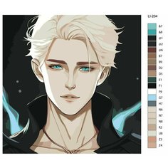 Картина по номерам,"Живопись по номерам",100 x 100, LI-204, аниме пацан