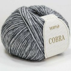 Пряжа Seam Cobra Сеам Кобра 13, 70% хлопок 21% мериносовая шерсть 9% альпака, 50 г, 100 м, 5 мотков.