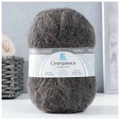 Пряжа "Северянка" 30% шерсть, 5% вербл. шерсть, 65% акрил 150м/100гр (137 маренго) Камтекс