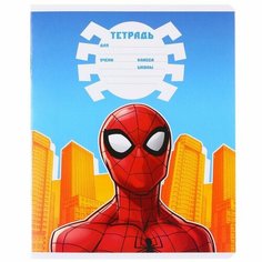 Комплект тетрадей из 10 шт "Человек-паук", 12 листов, в клетку, обл мел карт Marvel