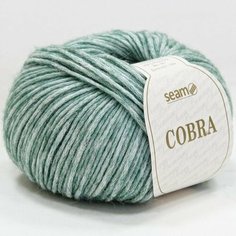 Пряжа Seam Cobra Сеам Кобра 15, 70% хлопок 21% мериносовая шерсть 9% альпака, 50 г, 100 м, 1 моток.