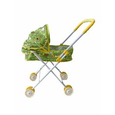 Коляска люлька для кукол "Милый кролик" светящаяся Наша Игрушка