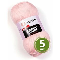 Пряжа YarnArt Adore (Адоре) - 5 мотков 360 св. персик, 100% акрил антипиллинг, 100 г 280 м