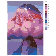Картина по номерам T752 "Девочка в тумане" 70x110 Brushes Paints