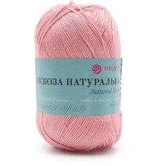 Пряжа для вязания Пехорка Вискоза натуральная, 100г, 400м (100%вискоза) (125 Камелия), 5 мотков