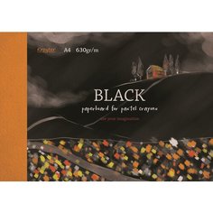 Альбом для рис. пастелью Kroyter А4 10л, блок черный, обл. мел. карт.7514