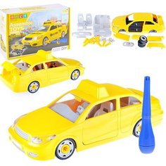 Машина - конструктор "Такси" с отверткой Toys Cave
