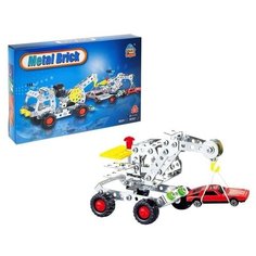 Конструктор металлический "Кран-эвакуатор", 146 деталей Pro Market