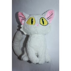 Мягкая плюшевая детская игрушка Инопланетный кот 30 см белый Frida