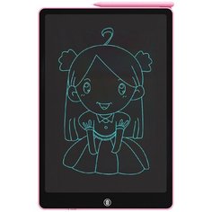 Детский планшет для рисования 16 дюймов / Электронный графический цветной планшет для рисования / Чернила: монохром. Цвет: розовый Mirror