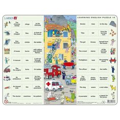 Рамка-вкладыш Larsen Изучаем английский 10 (EN10), 54 дет.