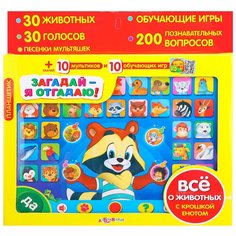 Интерактивная игрушка Азбукварик Планшетик Загадай-я отгадаю!