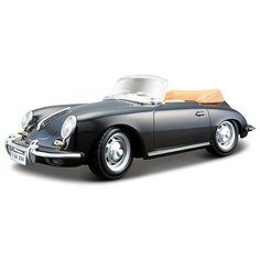 Легковой автомобиль Bburago Porsche 356B Cabriolet (1961) (18-22078) 1:24, черный