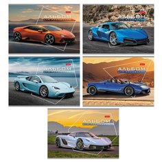 Альбом для рисования 32л., А4, на скрепке Hatber "Автотюнинг"