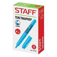 Текстовыделитель STAFF "Basic", голубой, линия 1-3 мм, 151242 17 шт