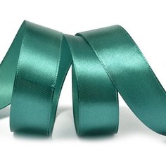 Лента атласная 25мм цв.3045 изумрудный IDEAL уп.27,4 м