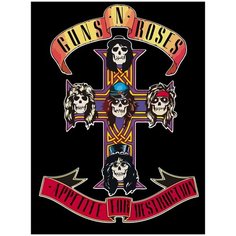 Картина по номерам на холсте Guns n Roses - 2 30X40
