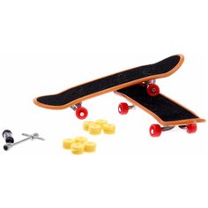 Набор пальчиковых Фингербордов "Банда", фингер-скейт для пальцев, 2 мини скейтборда с дополнительными колесиками, игрушки для трюков Нет бренда