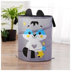 Корзина для игрушек Школа талантов "Енот", с ручками