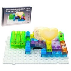 Конструктор блочный-электронный «В мире электроники», 115 схем, 34 детали ЭВРИКИ