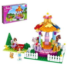 Конструктор «Весёлая карусель», 222 детали Keyixing