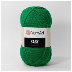 Пряжа Yarnart Baby 338 ярко-зеленый
