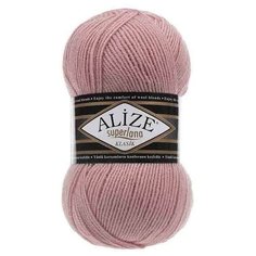 Пряжа Alize Superlana Klasik, 25 % шерсть, 75 % акрил, 100 г, 280 м, 5 шт., 161 пудра