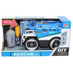 DIY Конструктор Полицейская машина со светом и звуком 862A-3 с 3 лет