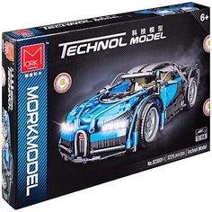 Конструктор China bricks 023001-1 Bugatti Chiron — Бугатти Шерон синий, из серии Машины, Техник Mork Model