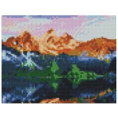 Набор ДТ Алмазная мозаика Горный пейзаж с подр. 17*22см F1-015 Рыжий кот