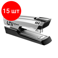 Комплект 15 шт, Степлер №24/6, 26/6 металлический MAPED "Universal Metal" + 400 скоб, до 25 листов, серый, 539200, 039200