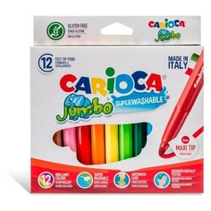 Набор фломастеров Universal CARIOCA JUMBO 1 мм 12 шт разноцветный 40565