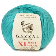 Пряжа Gazzal Baby wool XL: 832 (Светлый изумруд)