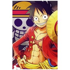 Картина по номерам на холсте аниме Ван Пис One Piece - 8117 В 60x40