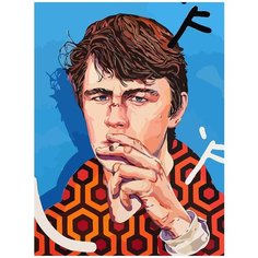 Картина по номерам на холсте Данила Багров (Брат) - 8480 В 30x40