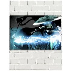 Картина по номерам игра Mortal Kombat (Рейден, Raiden) - 8182 Г 60x40