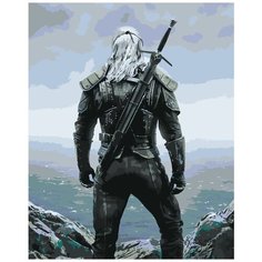 Картина по номерам "Ведьмак: Геральт из Ривии 3", 40x50 см, Живопись по номерам