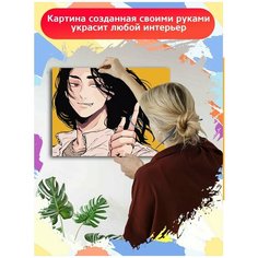 Картина по номерам аниме токийские мстители (Манджиро, Кен, Баджи, Казутора) - 8154 Г 30x40