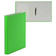 Папка на 2 кольцах А4, ErichKrause Neon, 35 мм, 1750 мкм, ламинированная, твердая обложка, салатовая