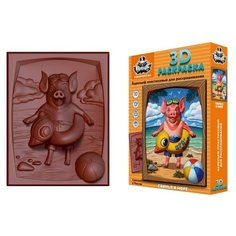 3D Раскраска "Свинья и море". арт. КВ 005/АС Karabazzz