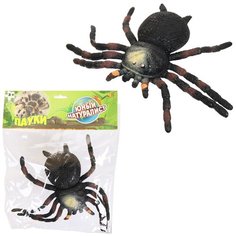 Фигурка Abtoys Юный натуралист Пауки Паук черно-коричневый, термопластичная резина