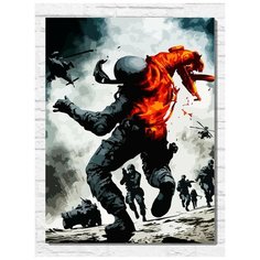 Картина по номерам на холсте игра Battlefield Bad Company (PS, Xbox, PC, Switch) - 11095 В 30x40