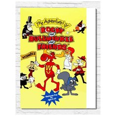 Картина по номерам на холсте игра Rocky and Bullwinkle And His Friend (Sega, Сега, 16 bit) - 9965 В 30x40